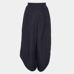 Pre Owned Chloe Black Cotton Pleated Gaucho Pants S