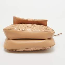 Chloe Beige Python and Leather Amelia Shoulder Bag