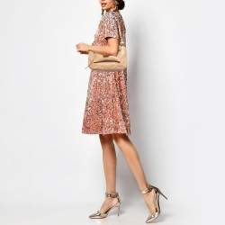 Chloe Beige Python and Leather Amelia Shoulder Bag