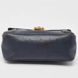 Pre Owned حقيبة كتف كلوي السي متوسطة جلد برتقالية