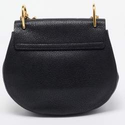 Pre Owned Chloe Black Leather Medium Drew Shoulder Bag