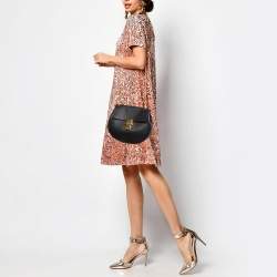 Pre Owned Chloe Black Leather Medium Drew Shoulder Bag