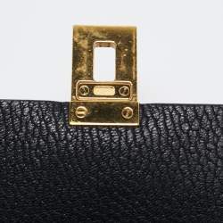 Pre Owned Chloe Black Leather Medium Drew Shoulder Bag