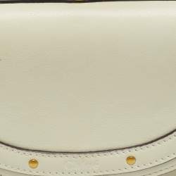 Chloe Off White Leather Nile Minaudiere Crossbody Bag