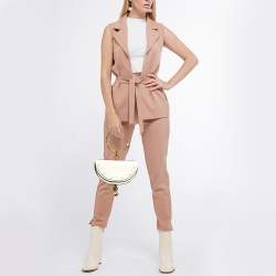 Chloe Off White Leather Nile Minaudiere Crossbody Bag