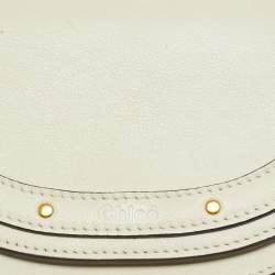 Chloe Off White Leather Nile Minaudiere Crossbody Bag