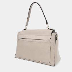 Chloe Mocha Leather Medium Faye Shoulder Bag