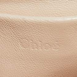 Pre Owned Chloe Purple Leather Small Elsie Shoulder Bag