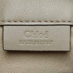 Chloe Beige Leather and Suede Mini Faye Daye Backpack