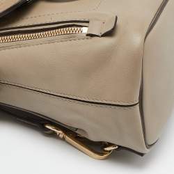 Chloe Beige Leather and Suede Mini Faye Daye Backpack