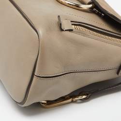 Chloe Beige Leather and Suede Mini Faye Daye Backpack