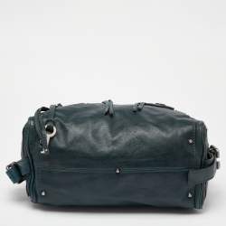 Pre Owned Chloe Green Leather Medium Paddington Satchel