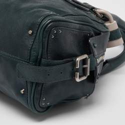 Pre Owned Chloe Green Leather Medium Paddington Satchel