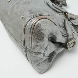 Pre Owned Chloe Silver Leather Paddington Satchel