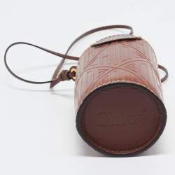 Chloe Brown Leather Fredy Bottle Bag