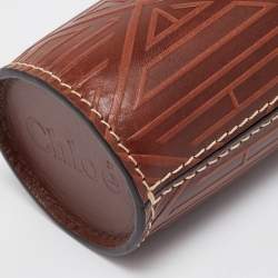 Chloe Brown Leather Fredy Bottle Bag