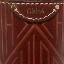 Chloe Brown Leather Fredy Bottle Bag