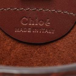 Chloe Brown Leather Fredy Bottle Bag