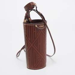 Chloe Brown Leather Fredy Bottle Bag