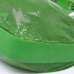 Pre Owned Chloe Green Metal Mesh and Leather Chainmail Hobo