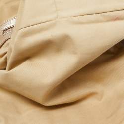 Chloe Gold Leather Front Pocket Satchel