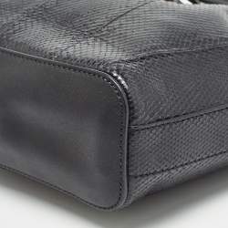 Pre Owned Chloe Black Snakeskin and Leather Gala Bucket Bag