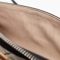 Pre Owned Chloe Black Snakeskin, Nubuck and Leather Studded Crossbody Bag