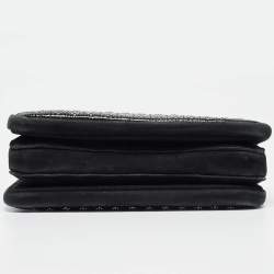 Pre Owned Chloe Black Snakeskin, Nubuck and Leather Studded Crossbody Bag