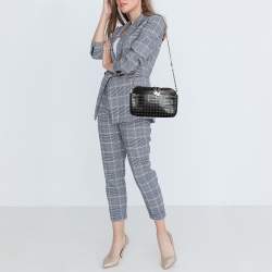 Pre Owned Chloe Black Snakeskin, Nubuck and Leather Studded Crossbody Bag