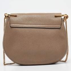 Pre Owned Chloe Beige Leather Medium Drew Shoulder Bag