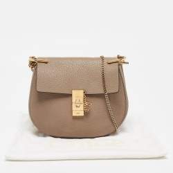 Pre Owned Chloe Beige Leather Medium Drew Shoulder Bag