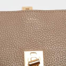 Pre Owned Chloe Beige Leather Medium Drew Shoulder Bag