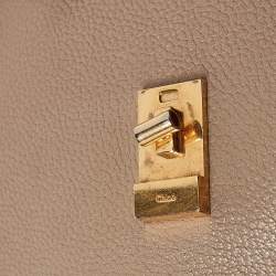 Pre Owned Chloe Beige Leather Medium Drew Shoulder Bag