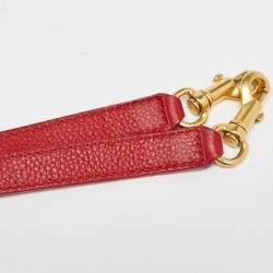 Pre Owned Chloe Red Leather Medium Marcie Shoulder Bag