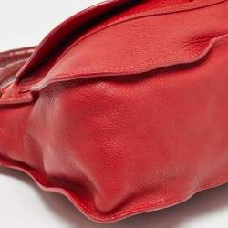 Pre Owned Chloe Red Leather Medium Marcie Shoulder Bag