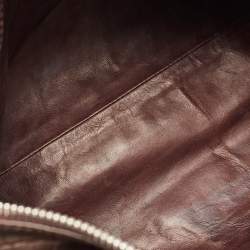 Pre Owned Chloe Brown Crocodile and Leather Medium Paddington Satchel