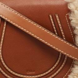 Pre Owned حقيبة كتف كلوي ميني مارسي جلد خوخي