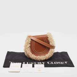 Pre Owned حقيبة كتف كلوي ميني مارسي جلد خوخي