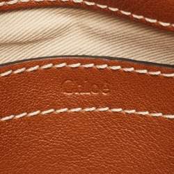 Pre Owned حقيبة كتف كلوي ميني مارسي جلد خوخي