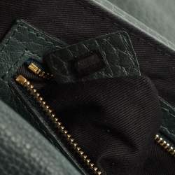 Pre Owned Chloe Dark Green Leather Medium Sally Shoulder Bag