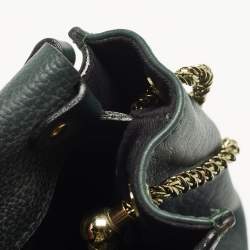 Pre Owned Chloe Dark Green Leather Medium Sally Shoulder Bag