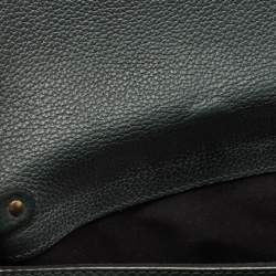 Pre Owned Chloe Dark Green Leather Medium Sally Shoulder Bag