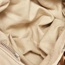 Pre Owned Chloe Cream Leather Medium Paddington Satchel