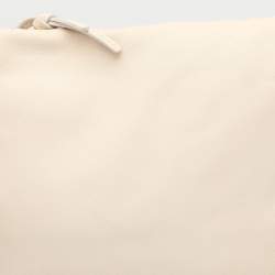 Pre Owned Chloe Beige Leather Bracelet Cosmetic Pouch