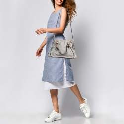 Pre Owned حقيبة كتف كلوي باراتي جلد برتقالي متوسطة