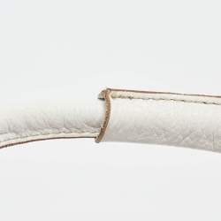 Pre Owned Chloe White Leather Medium Paddington Satchel