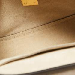 Pre Owned Chloe Grey Leather and Suede Medium Drew Shoulder Bag