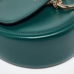 Pre Owned Chloe Green Leather Arlène Small Flap Crossbody Bag