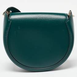 Pre Owned Chloe Green Leather Arlène Small Flap Crossbody Bag