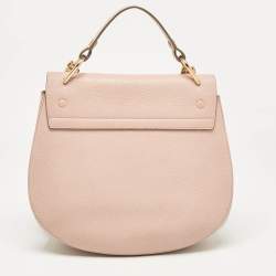 Pre Owned Chloe Pink Leather Large Drew Shoulder Bag